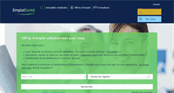 Desktop Screenshot of emploisante.com