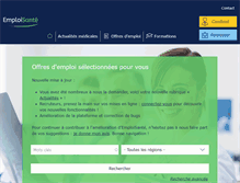 Tablet Screenshot of emploisante.com